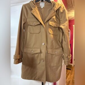 Old Navy Women's Utility Jacket with a hood in Tan. NEW!
